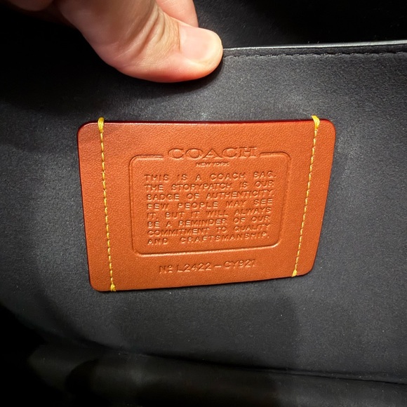 Coach chain tabby 35 black leather gold hardware - Picture 4 of 16